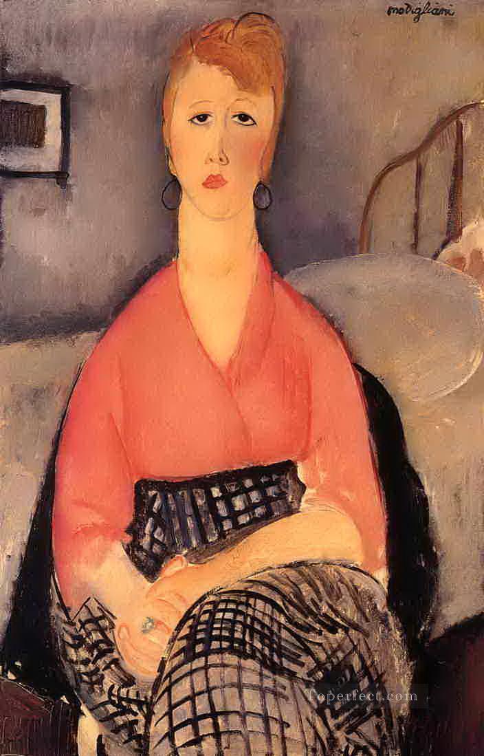 pink blouse 1919 Amedeo Modigliani Oil Paintings